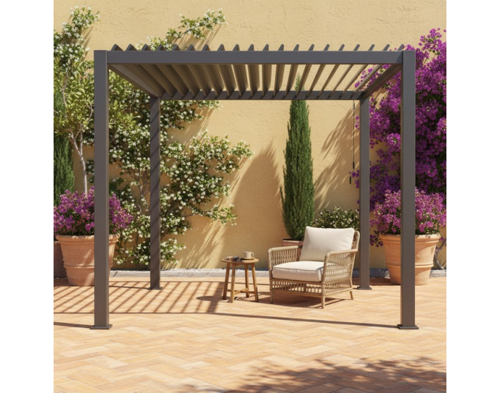 Hliníková bioklimatická pergola Zia 300x300 cm - antracit