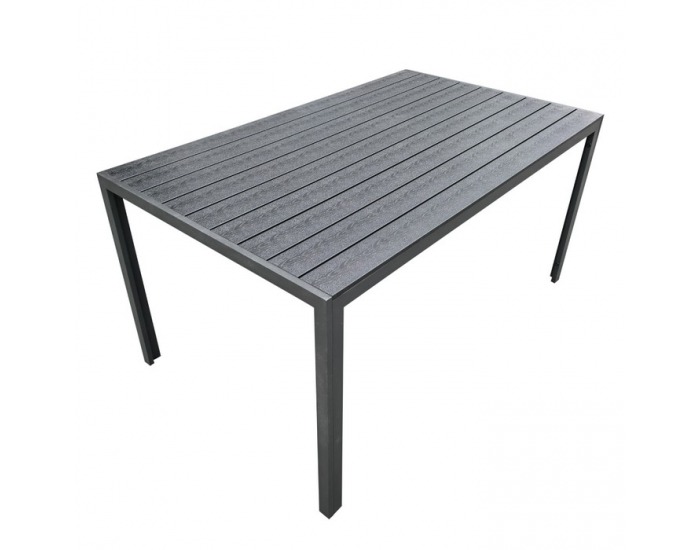 Záhradný stôl Zinan - čierna