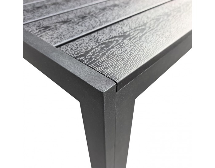 Záhradný stôl Zinan - čierna