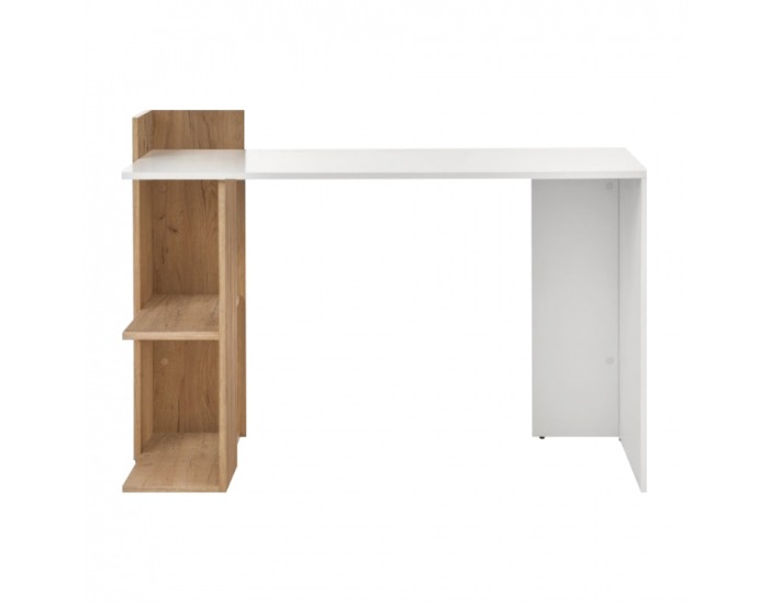 Písací stôl Zino - dub craft zlatý / biela