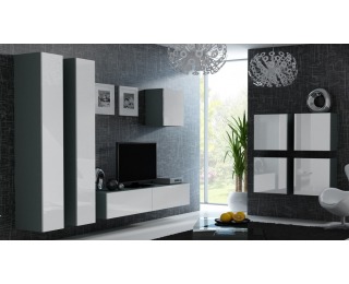 Vigo - sivá / biely lesk