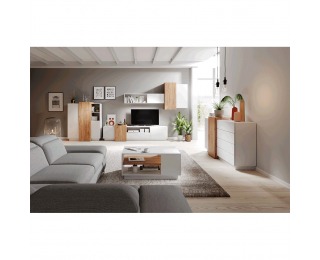 Trio - biela / dub craft zlatý Trio - biela / dub craft zlatý