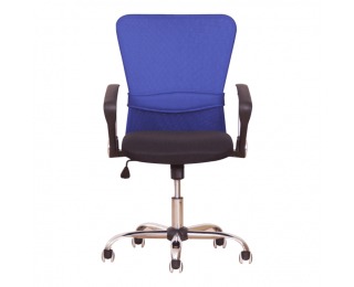 Kancelárska stolička s podrúčkami Aex - čierna / modrá
