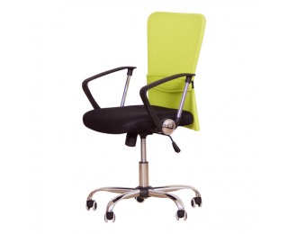 Kancelárska stolička s podrúčkami Aex - čierna / zelená
