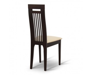 Jedálenská stolička Edina - wenge / béžová