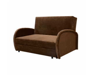 Rozkladacia pohovka s úložným priestorom Mili 2 - hnedá