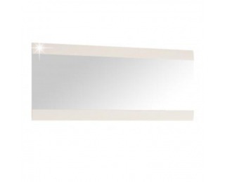 Zrkadlo na stenu Lynatet 121 - biela / biely vysoký lesk
