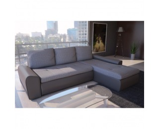 Rohová sedačka s rozkladom Joy UNIVERZAL L/P - cappuccino / sivá Rohová sedačka s rozkladom Joy UNIVERZAL L/P - cappuccino / sivá