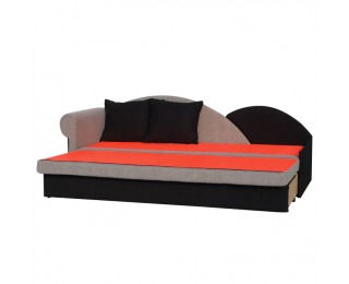 Rozkladacia pohovka s úložným priestorom Diane L - sivá / čierna Rozkladacia pohovka s úložným priestorom Diane L - sivá / čierna