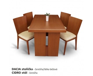 Jedálenský stôl Cidro - čerešňa