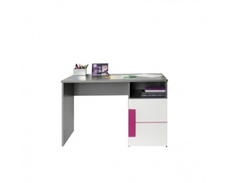 PC stolík Lobete 21 - sivá / biela / fialová