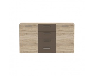 Dvojdverová komoda Chamion 26 - dub sonoma / kakao