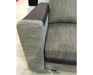 Rohová sedačka s rozkladom a úložným priestorom Bona L/P - tmavosivá látka / čierna ekokoža Rohová sedačka s rozkladom a úložným priestorom Bona L/P - tmavosivá látka / čierna ekokoža