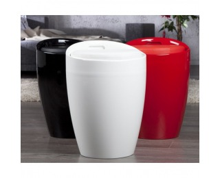 Taburetka s úložným priestorom Dalila - červená