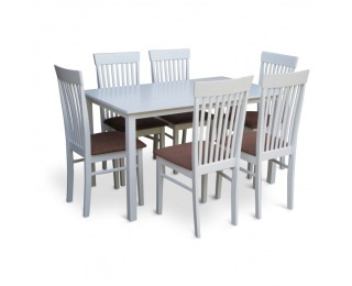 Jedálenský stôl Astro 110 cm - biela