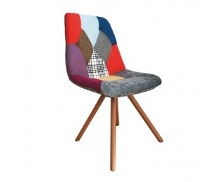 Jedálenská stolička Kima Typ 2 - vzor patchwork