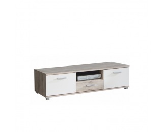 TV stolík Valeria 14 - dub pieskový / biela