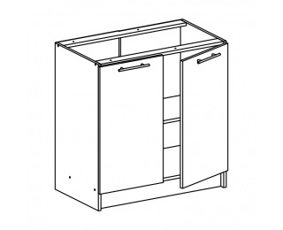 Dolná kuchynská skrinka Fabiana S-80 - dub sonoma / biela