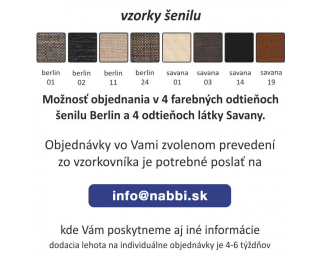 Rozkladacia trojsedačka Milo - hnedá / svetlohnedá melírovaná