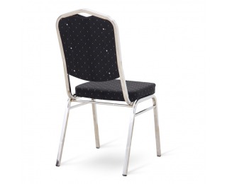 Konferenčná stolička Lejla - čierna / chróm