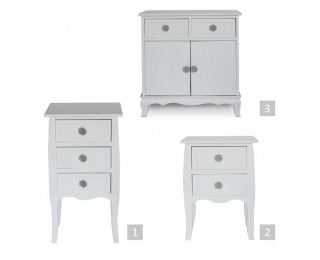 Zásuvková komoda Brain 2 - biela