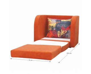 Rozkladacie kreslo Reno - oranžová