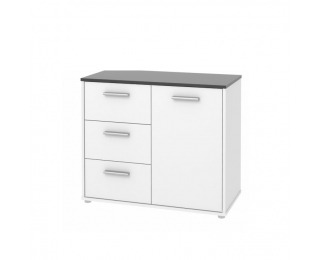 Komoda Zara 22 - biela / čierna