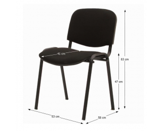 Konferenčná stolička Iso New - čierna