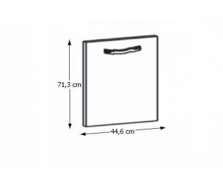 Dvierka na umývačku Royal 44,6x71,3 cm - sosna nordická