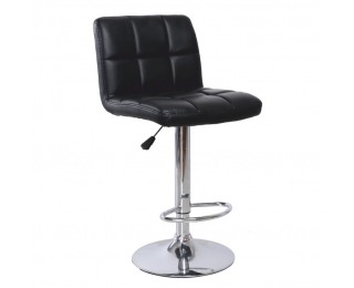Barová stolička Kandy - čierna / chróm Barová stolička Kandy - čierna / chróm