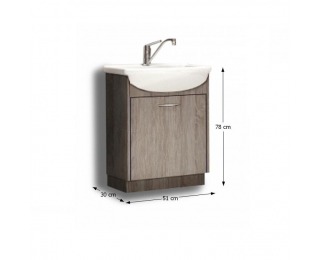 Kúpeľňová skrinka pod umývadlo Olivia TR 13 - dub sonoma truflový