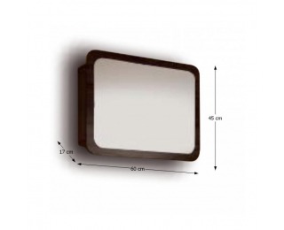 Kúpeľňová skrinka na stenu so zrkadlom Dominika 35RO TR14 - dub sonoma truflový