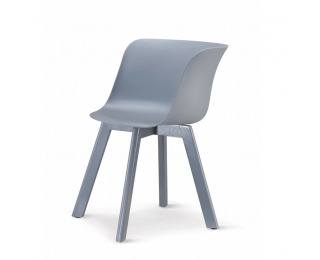 Jedálenská stolička Levin - sivá / sivá