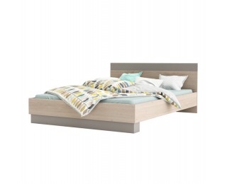Manželská posteľ Graphic Typ 3 160 - dub arizona / sivá