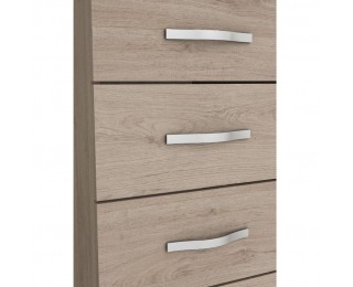 Zásuvková komoda Graphic Typ 7 - dub arizona / sivá