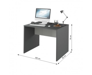Písací stôl Rioma Typ 12 - grafit / biela