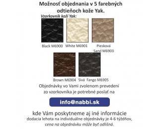 Kožená dvojsedačka Casino - čierna koža (Yak M6900) Kožená dvojsedačka Casino - čierna koža (Yak M6900)
