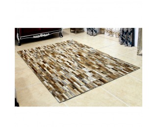 Kožený koberec Typ 5 69x140 cm - vzor patchwork
