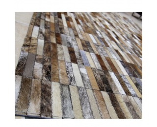 Kožený koberec Typ 5 171x240 cm - vzor patchwork