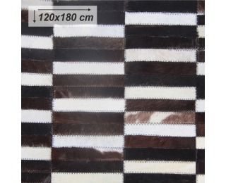Kožený koberec Typ 6 120x180 cm - vzor patchwork