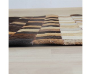 Kožený koberec Typ 7 70x140 cm - vzor patchwork