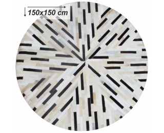 Kožený koberec Typ 8 150x150 cm - vzor patchwork