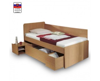 Posteľový rám s úložným priestorom Oto 90 - buk