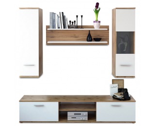 Obývacia stena Waw New - dub wotan / biela