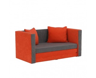 Rozkladacia pohovka Katarina New - oranžová / sivá Rozkladacia pohovka Katarina New - oranžová / sivá