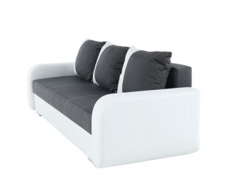 Rozkladacia trojsedačka Mono - biela / čierna Rozkladacia trojsedačka Mono - biela / čierna