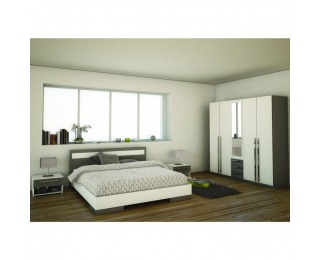 Nočný stolík (2 ks) Defy 305566 - biela / sivá