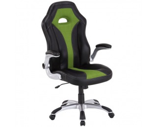 Kancelárska stolička s podrúčkami Izar - čierna / zelená