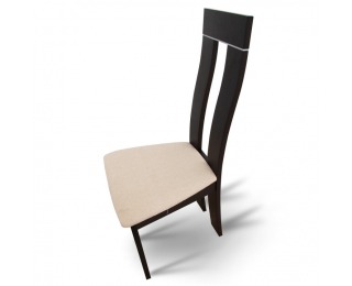 Jedálenská stolička Desi - wenge / béžová