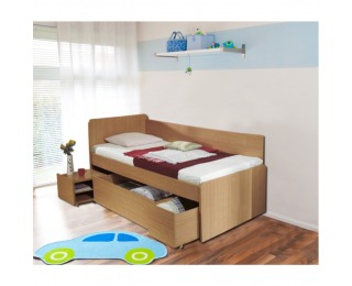 Posteľový rám s úložným priestorom Oto 90 - buk